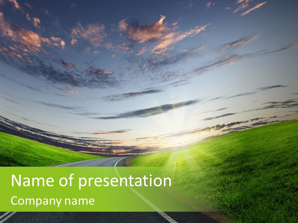 Scene Illustration Sky PowerPoint Template