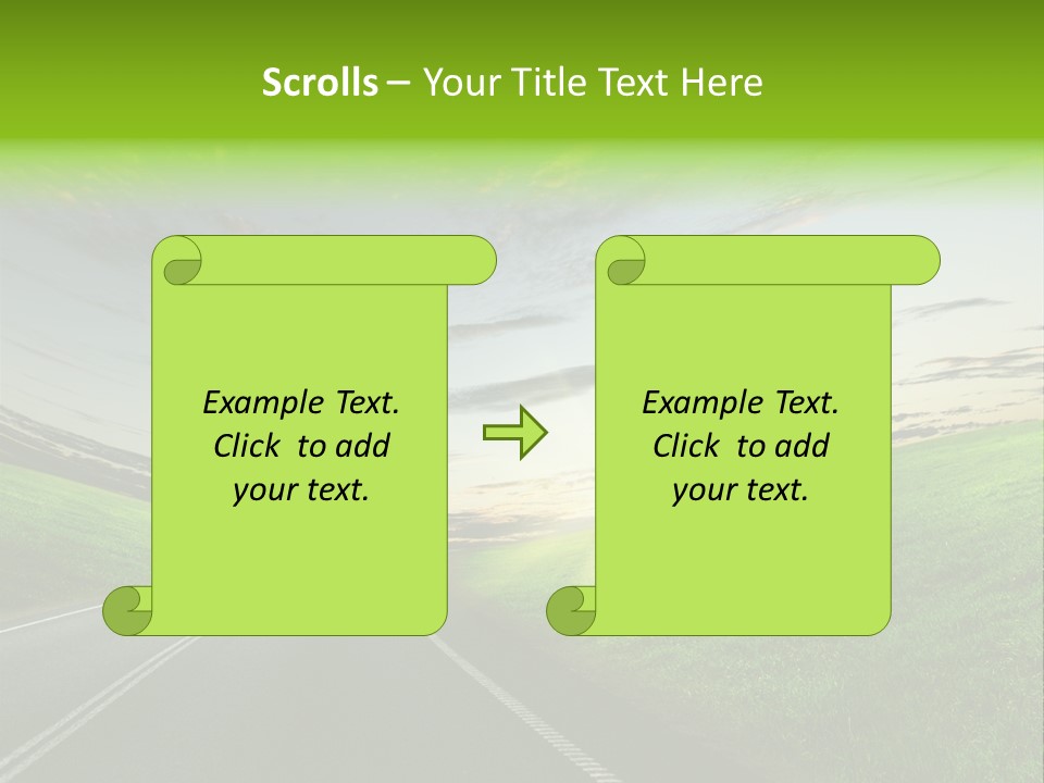 Scene Illustration Sky PowerPoint Template