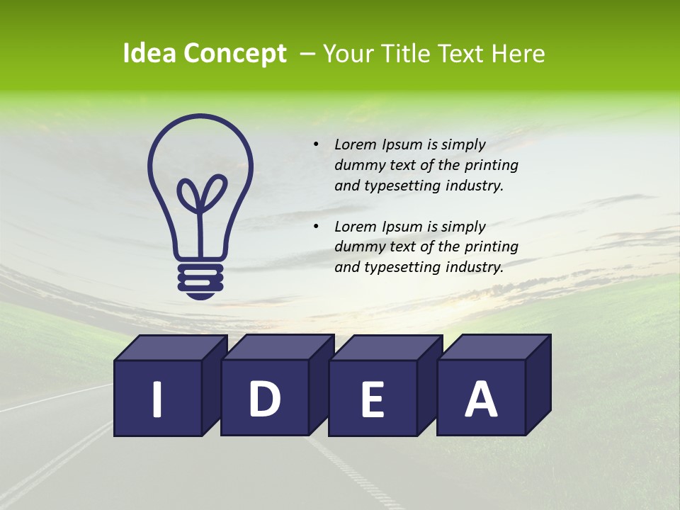 Scene Illustration Sky PowerPoint Template