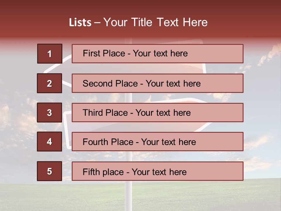 Indicator Conceptual Decision PowerPoint Template