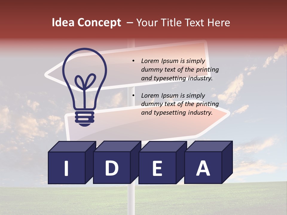 Indicator Conceptual Decision PowerPoint Template