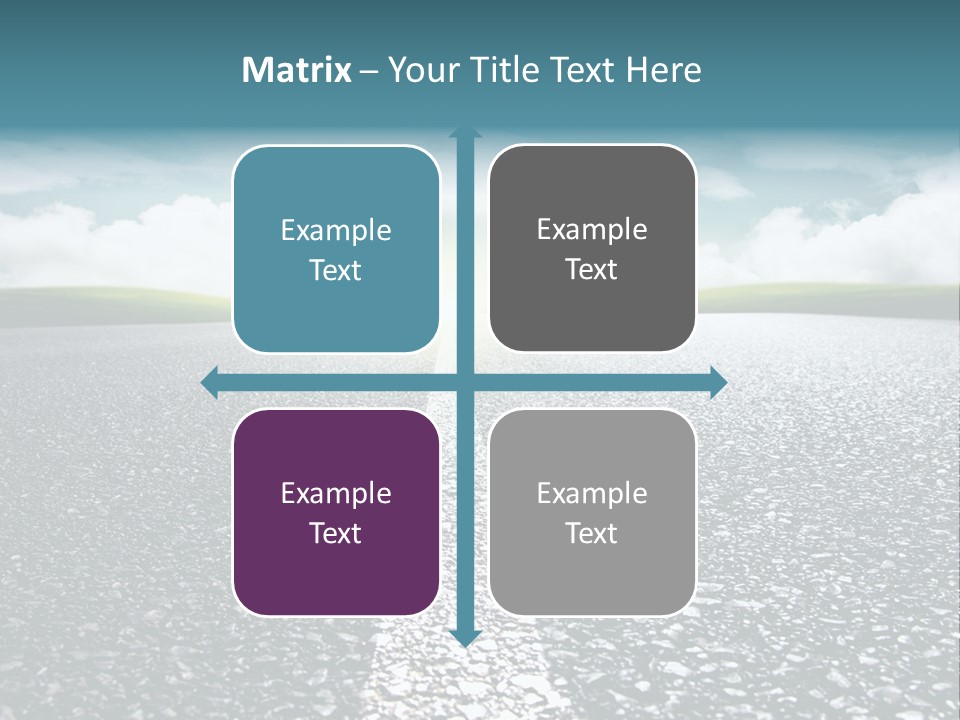 Sonnenstrahlen Schicksal Routenplaner PowerPoint Template