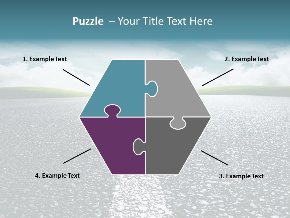 Sonnenstrahlen Schicksal Routenplaner PowerPoint Template