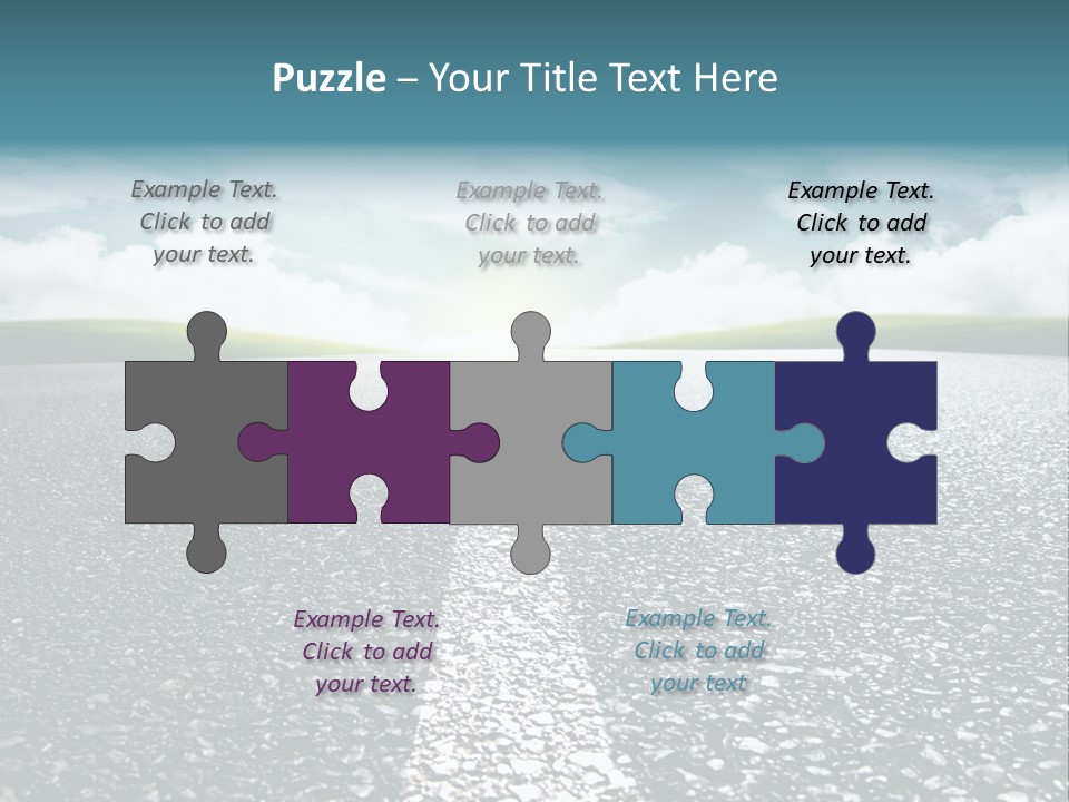 Sonnenstrahlen Schicksal Routenplaner PowerPoint Template