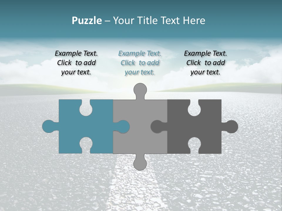 Sonnenstrahlen Schicksal Routenplaner PowerPoint Template