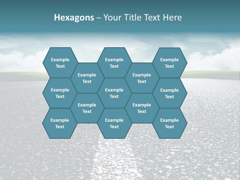 Sonnenstrahlen Schicksal Routenplaner PowerPoint Template