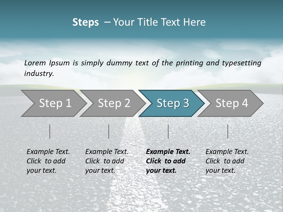 Sonnenstrahlen Schicksal Routenplaner PowerPoint Template