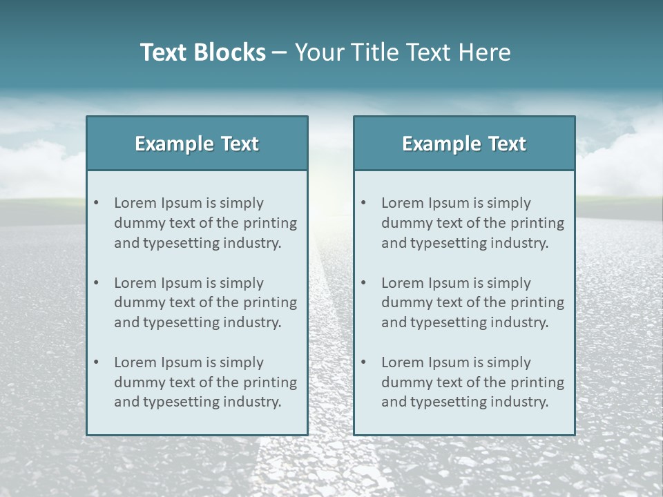 Sonnenstrahlen Schicksal Routenplaner PowerPoint Template