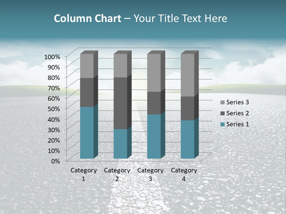Sonnenstrahlen Schicksal Routenplaner PowerPoint Template