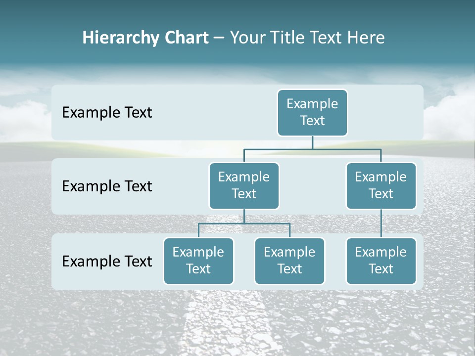Sonnenstrahlen Schicksal Routenplaner PowerPoint Template