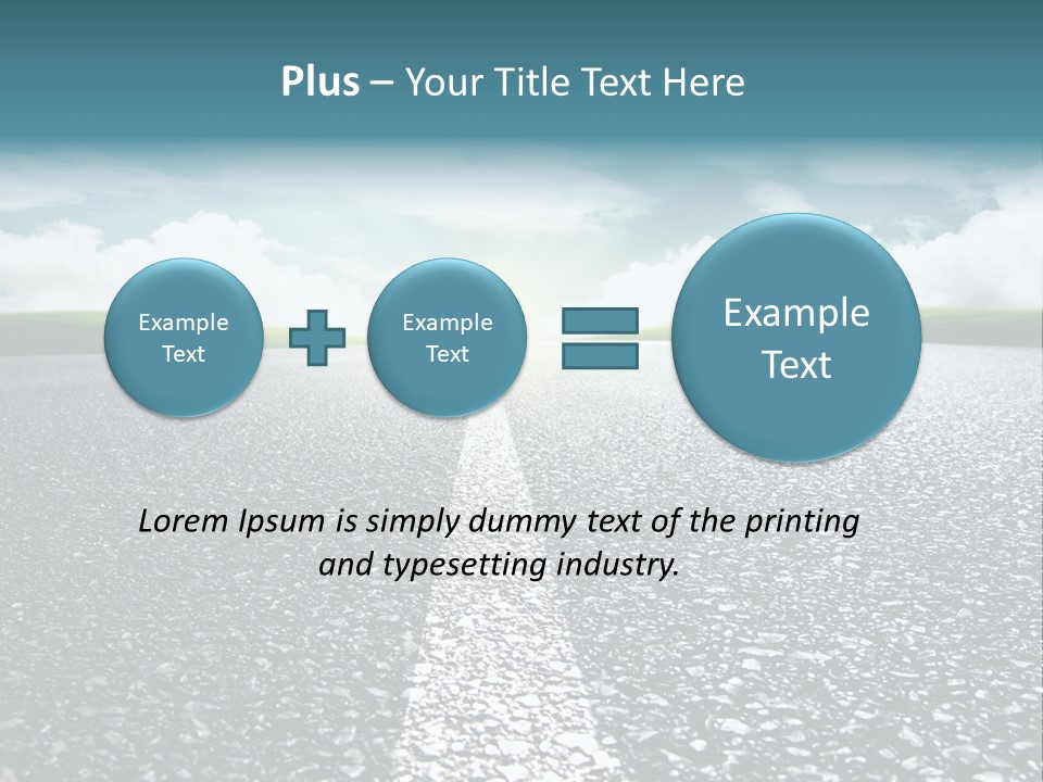 Sonnenstrahlen Schicksal Routenplaner PowerPoint Template