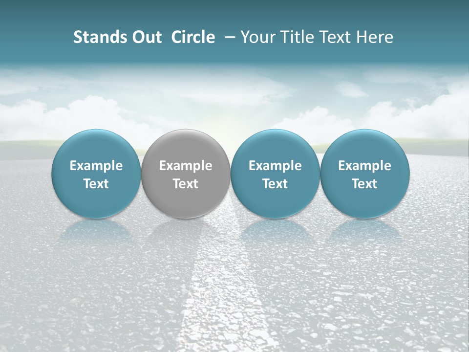 Sonnenstrahlen Schicksal Routenplaner PowerPoint Template