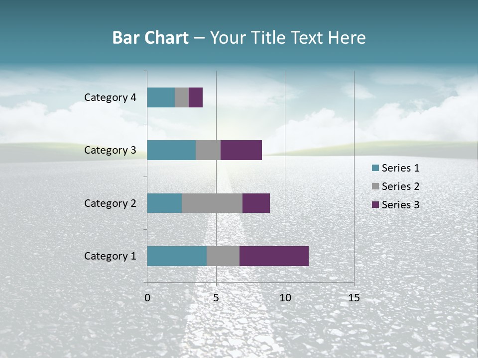 Sonnenstrahlen Schicksal Routenplaner PowerPoint Template