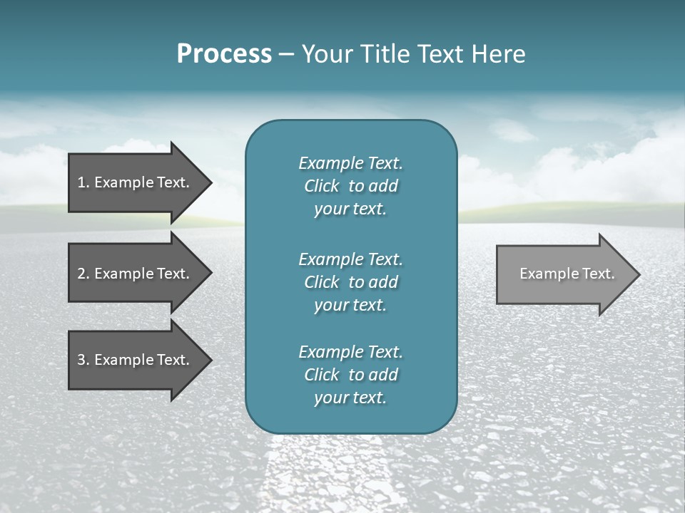 Sonnenstrahlen Schicksal Routenplaner PowerPoint Template