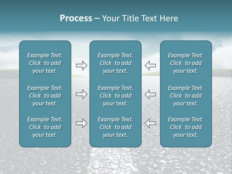 Sonnenstrahlen Schicksal Routenplaner PowerPoint Template