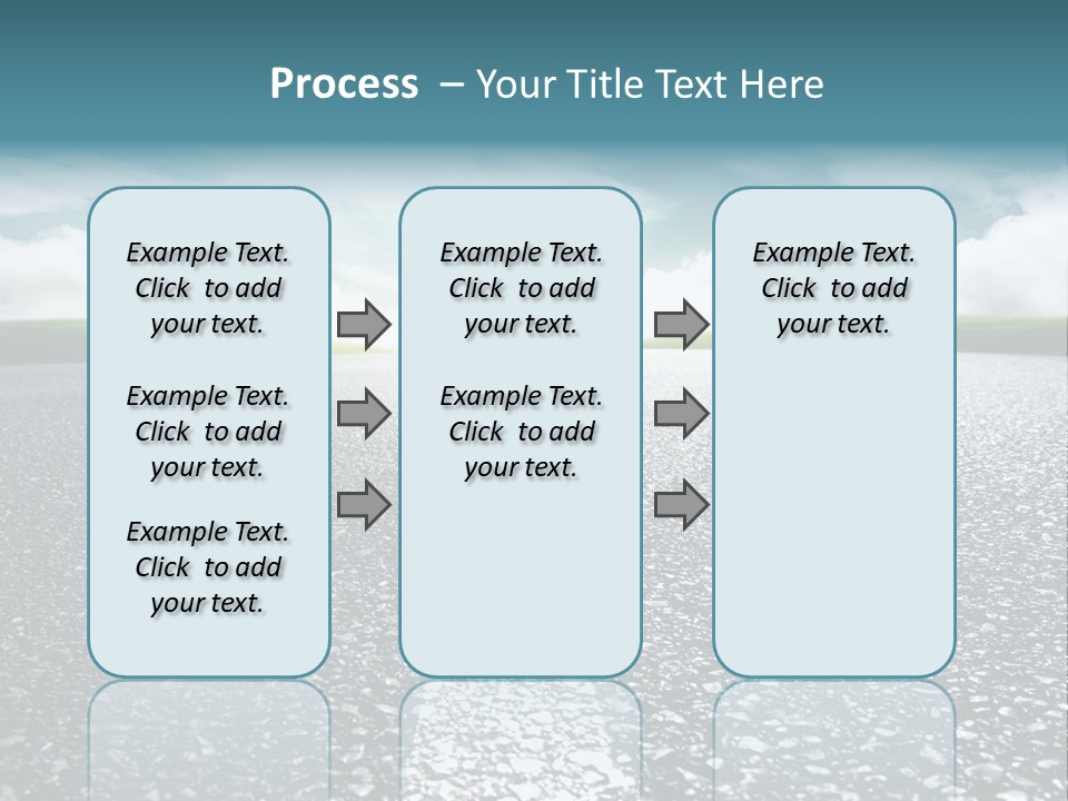 Sonnenstrahlen Schicksal Routenplaner PowerPoint Template
