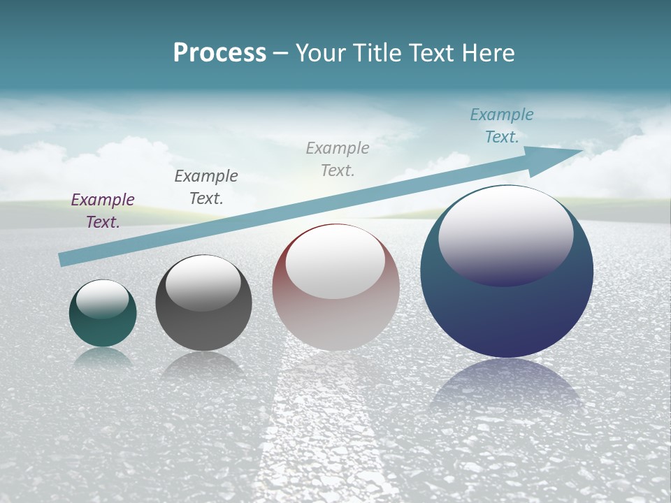 Sonnenstrahlen Schicksal Routenplaner PowerPoint Template