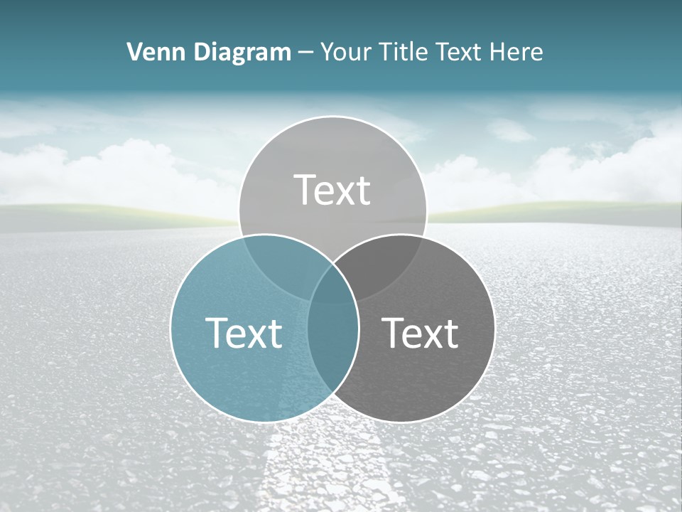 Sonnenstrahlen Schicksal Routenplaner PowerPoint Template