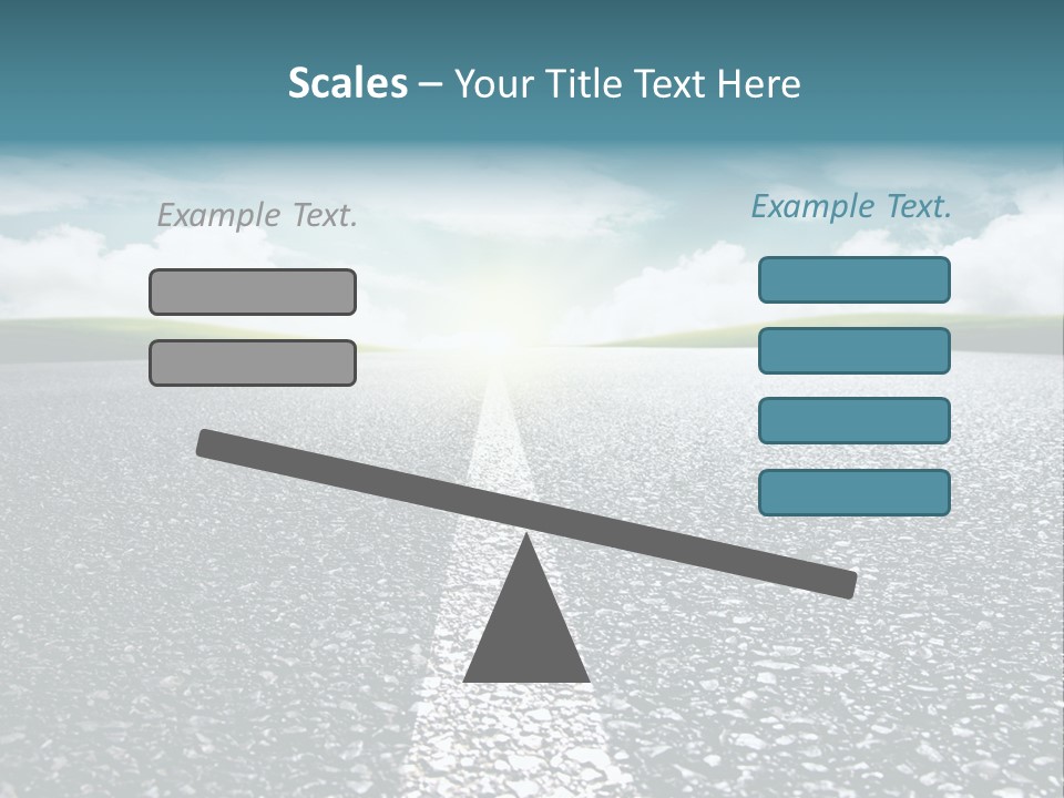 Sonnenstrahlen Schicksal Routenplaner PowerPoint Template