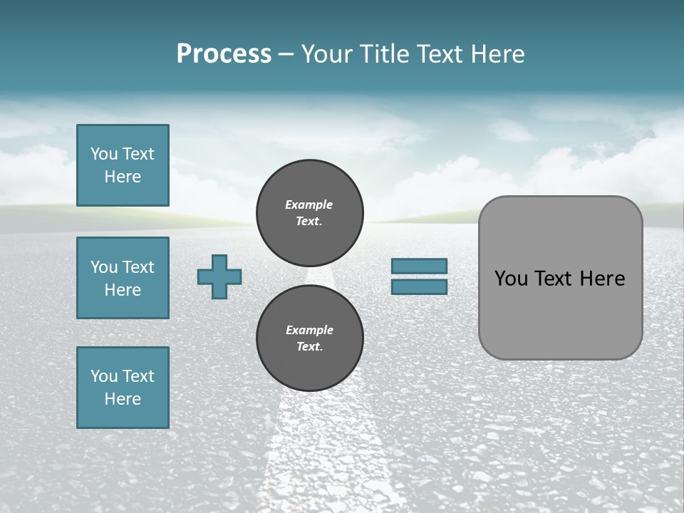 Sonnenstrahlen Schicksal Routenplaner PowerPoint Template