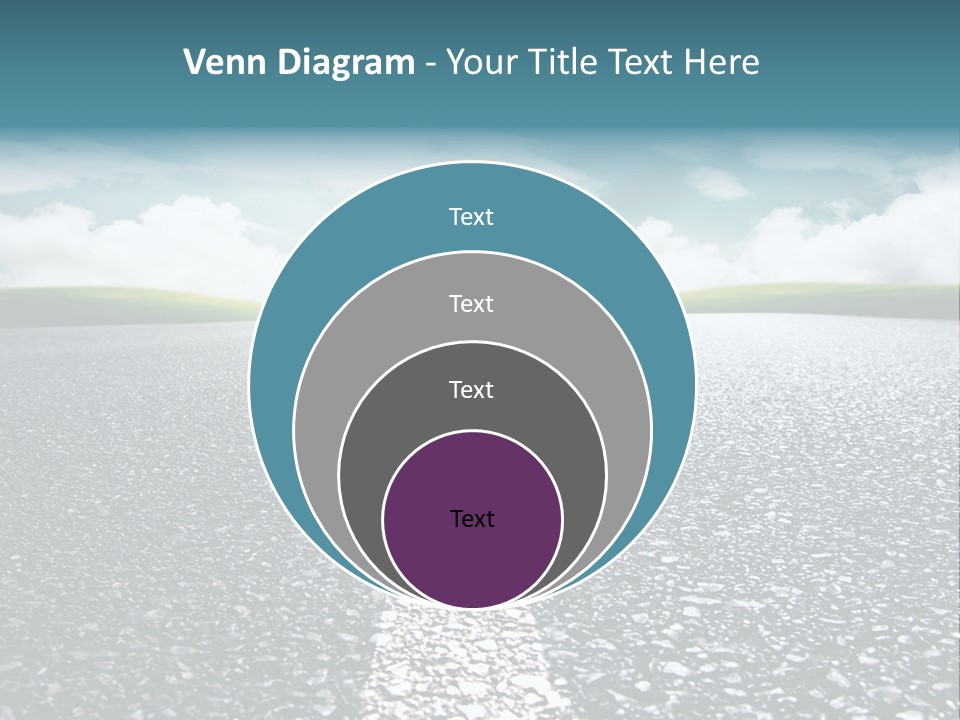 Sonnenstrahlen Schicksal Routenplaner PowerPoint Template