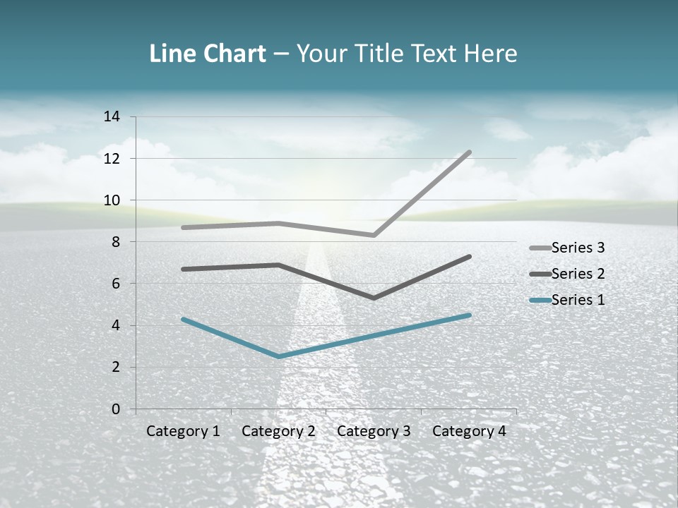 Sonnenstrahlen Schicksal Routenplaner PowerPoint Template