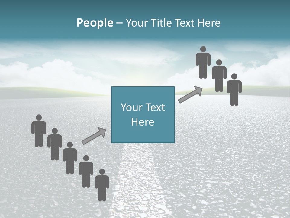 Sonnenstrahlen Schicksal Routenplaner PowerPoint Template