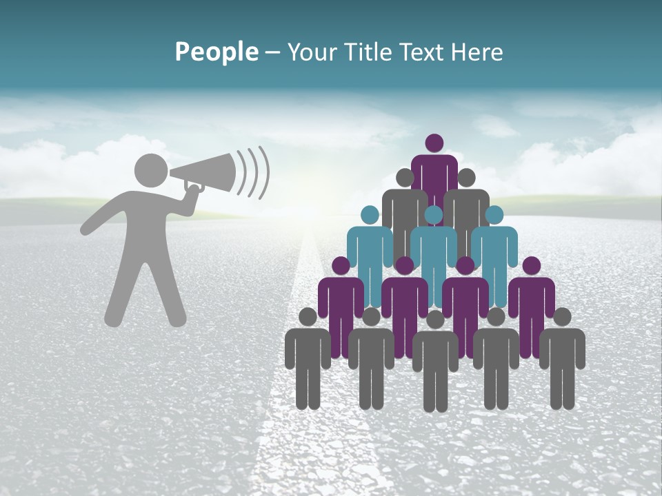 Sonnenstrahlen Schicksal Routenplaner PowerPoint Template