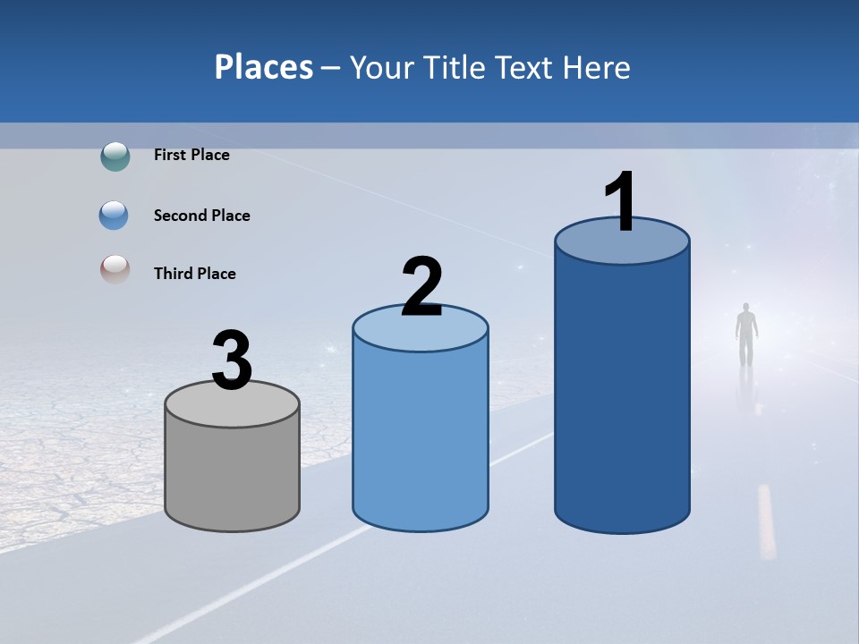 Walk Background Sun PowerPoint Template