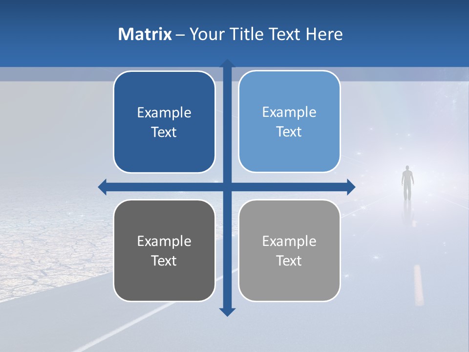 Walk Background Sun PowerPoint Template