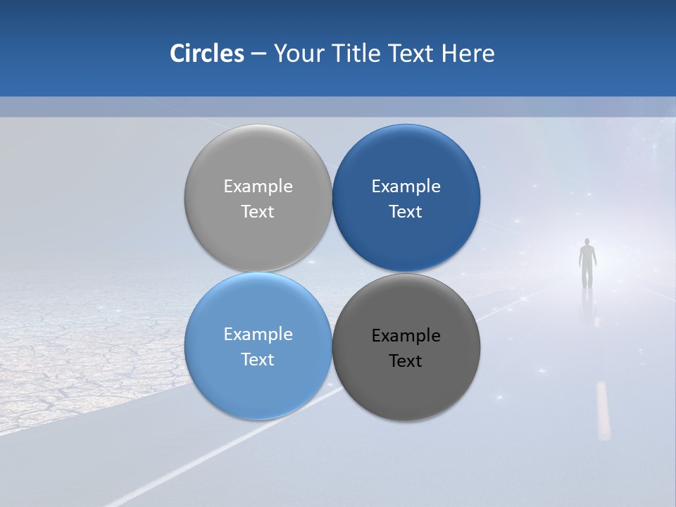 Walk Background Sun PowerPoint Template