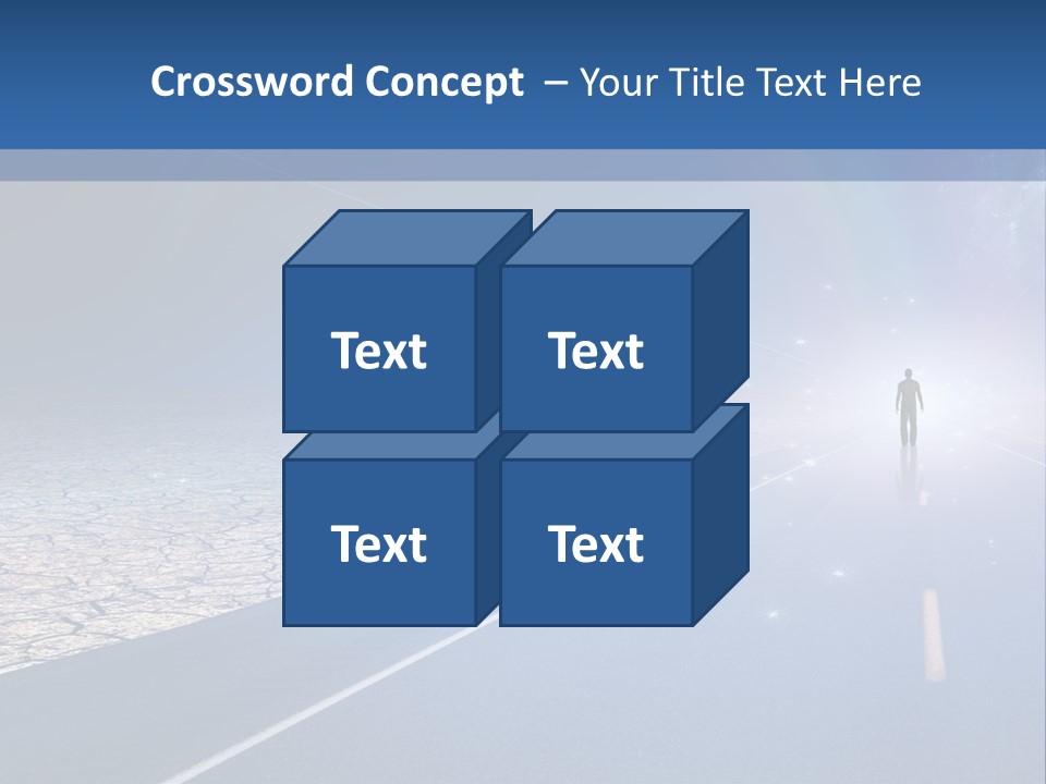 Walk Background Sun PowerPoint Template