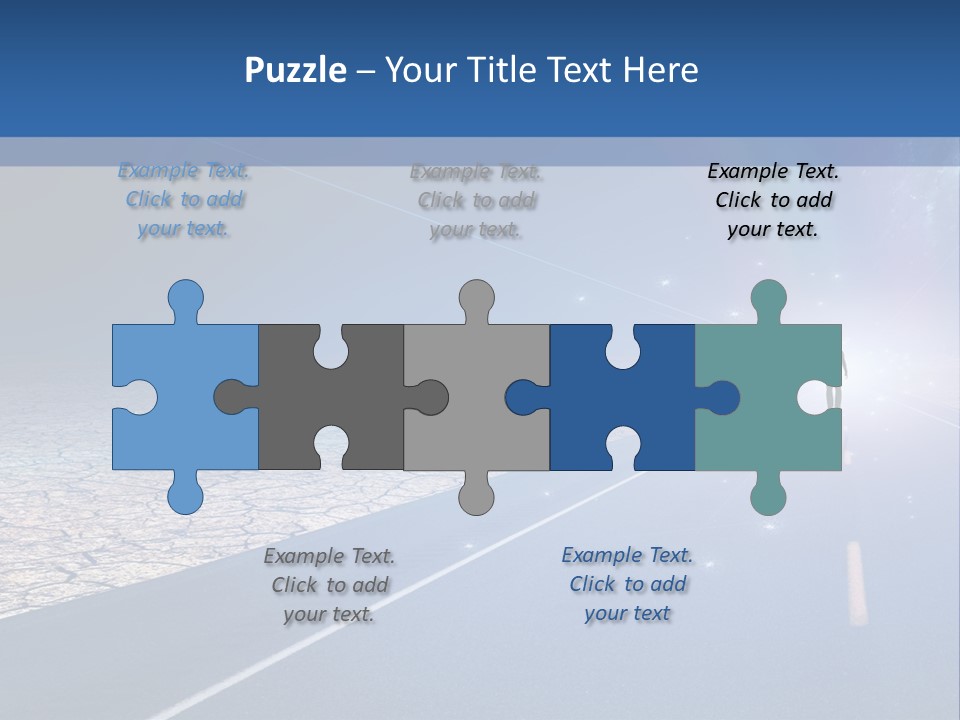 Walk Background Sun PowerPoint Template