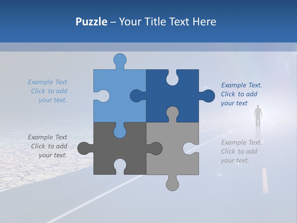 Walk Background Sun PowerPoint Template