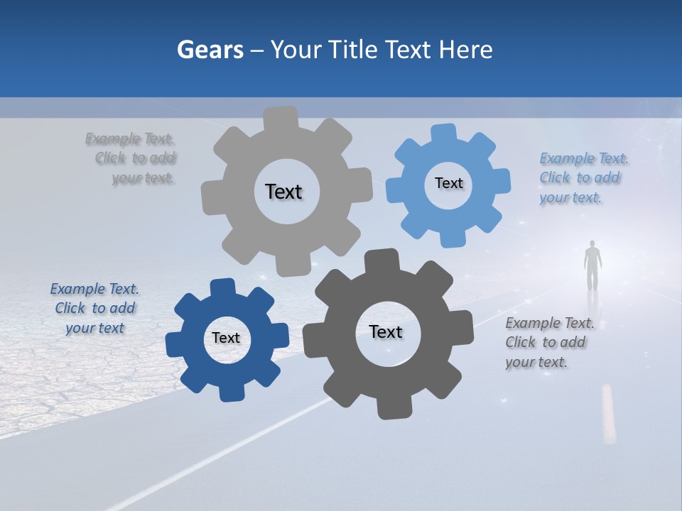 Walk Background Sun PowerPoint Template