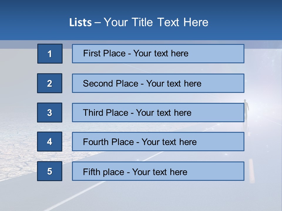 Walk Background Sun PowerPoint Template