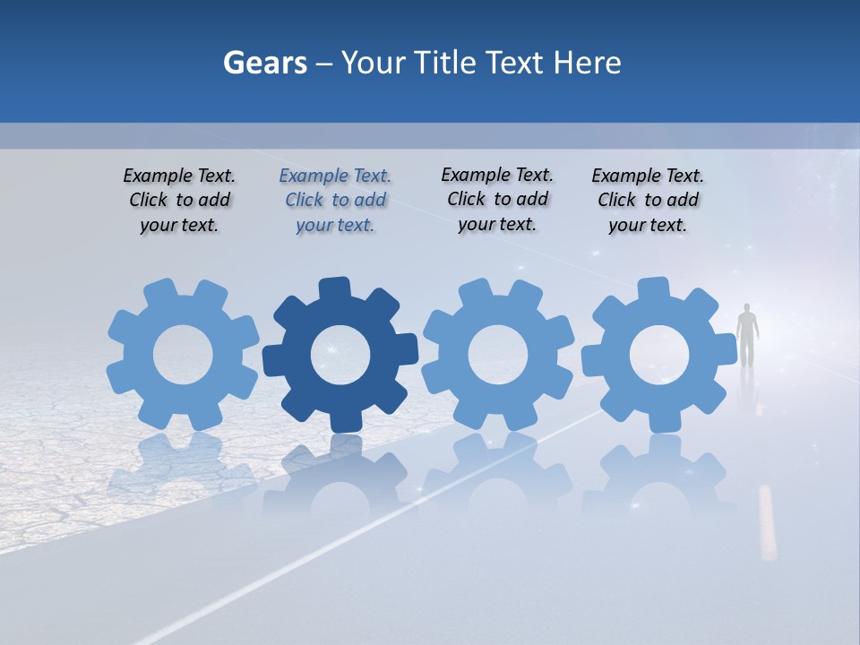 Walk Background Sun PowerPoint Template