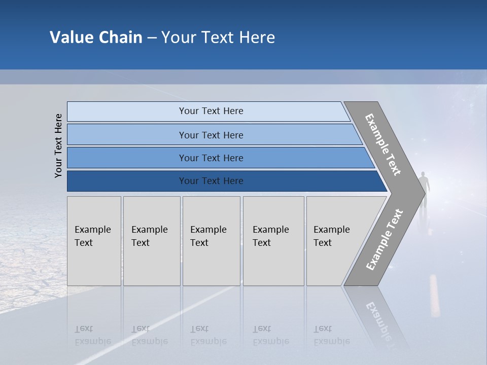 Walk Background Sun PowerPoint Template