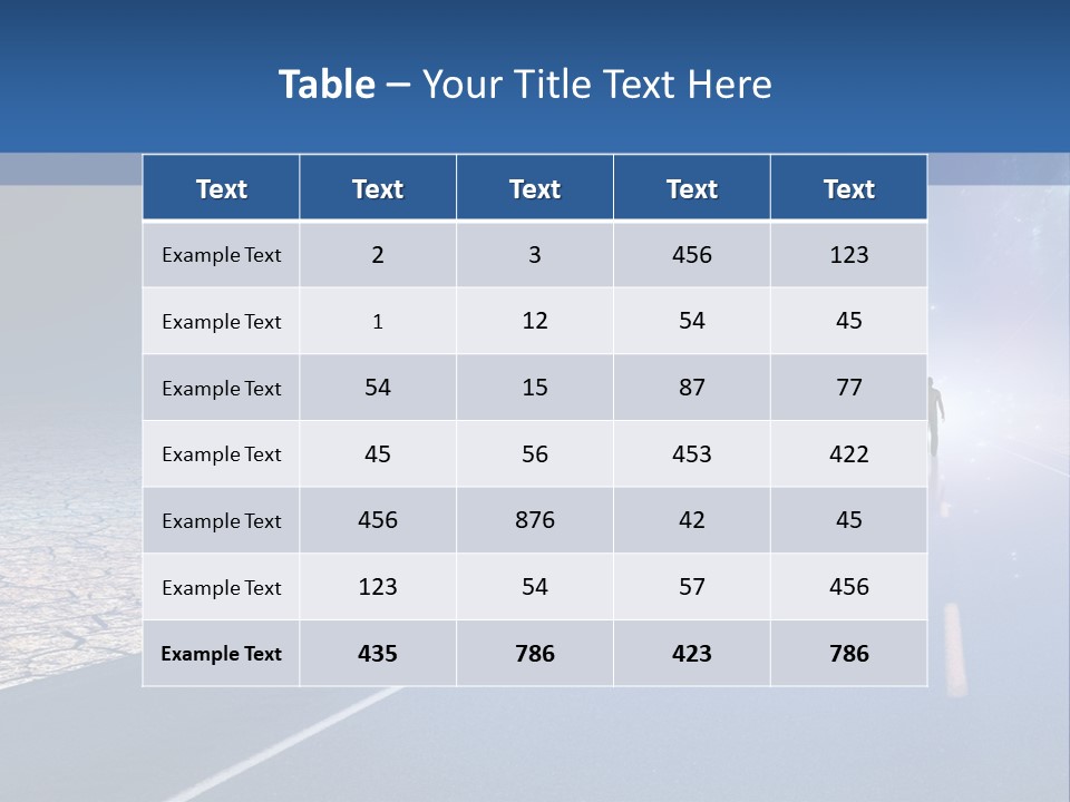 Walk Background Sun PowerPoint Template