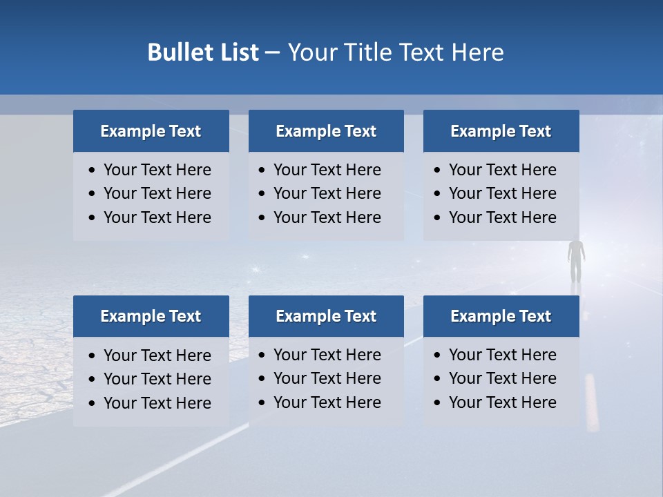 Walk Background Sun PowerPoint Template