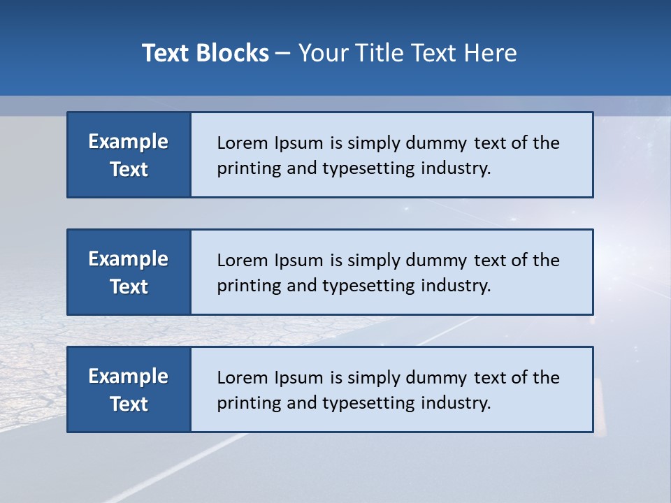 Walk Background Sun PowerPoint Template