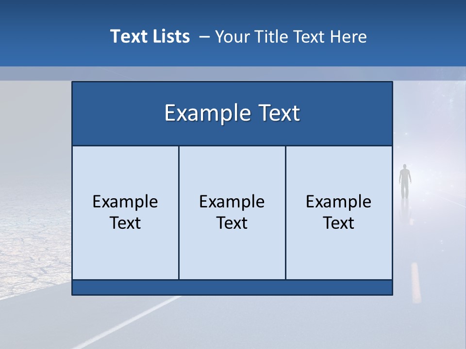 Walk Background Sun PowerPoint Template