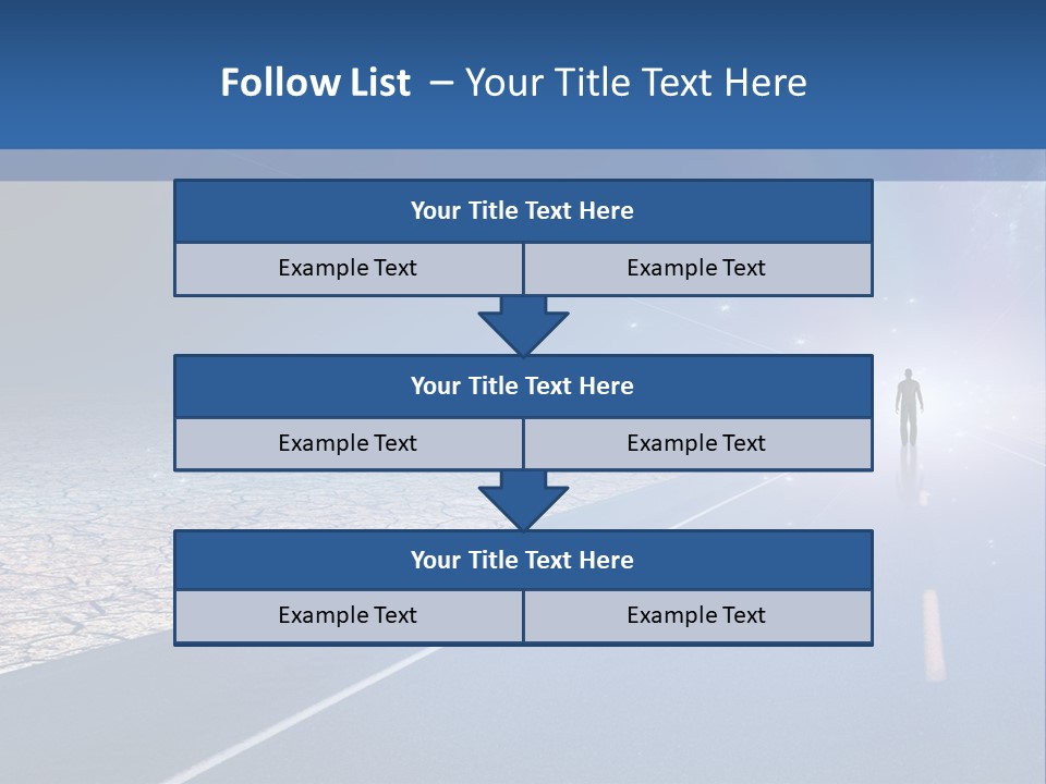 Walk Background Sun PowerPoint Template