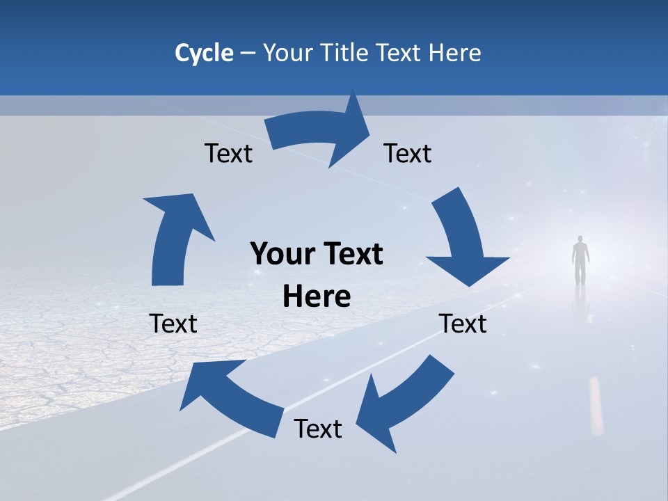 Walk Background Sun PowerPoint Template