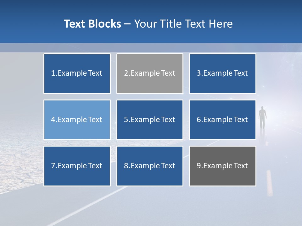 Walk Background Sun PowerPoint Template