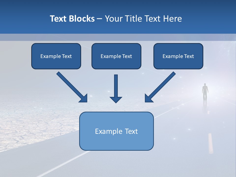 Walk Background Sun PowerPoint Template