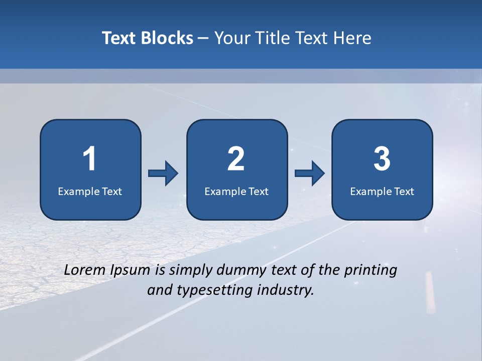 Walk Background Sun PowerPoint Template