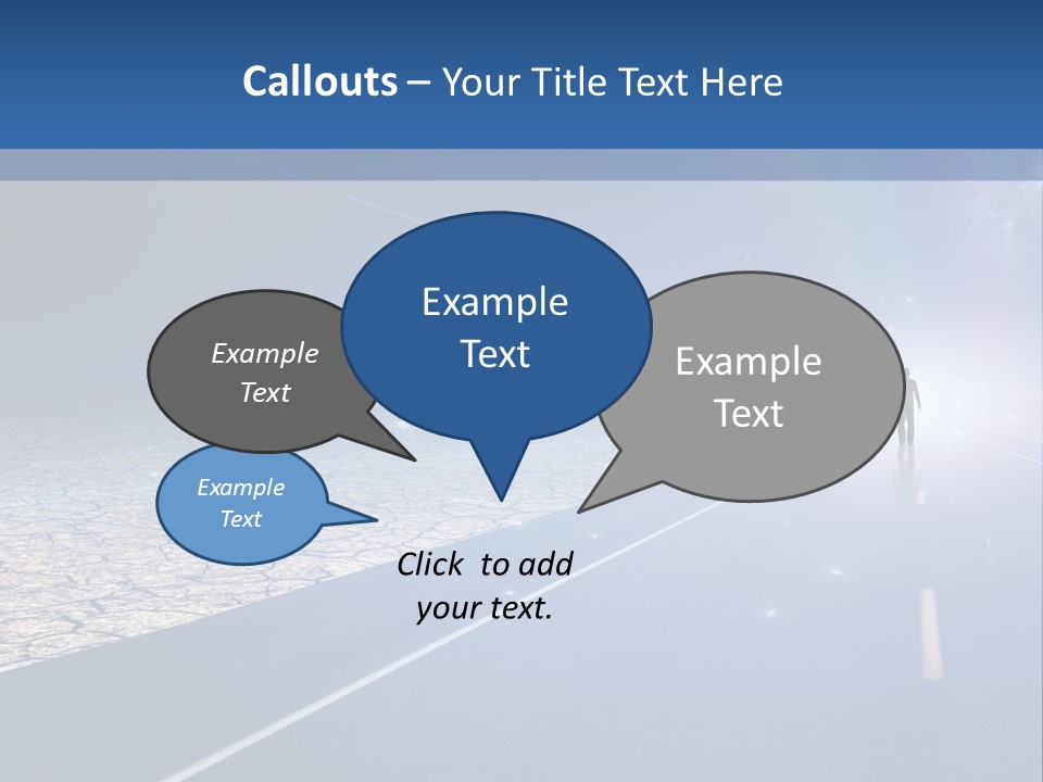 Walk Background Sun PowerPoint Template
