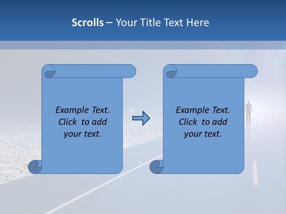 Walk Background Sun PowerPoint Template