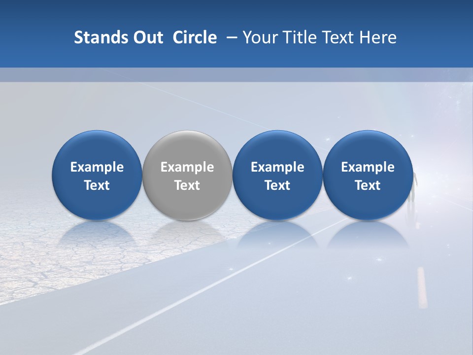 Walk Background Sun PowerPoint Template